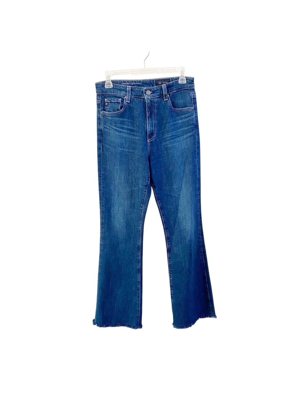 AG‎ Alexxis Boot Jeans 27R High Rise Vintage Fit Raw Hem Flare Premium Denim